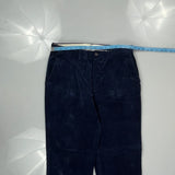 Unbranded Cord Pants - 33″ Waist Navy Cotton