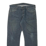 LEVI'S 501 Mens Jeans Blue Regular Straight Denim Medium W36 L28 Classic Button