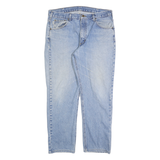 CARHARTT Mens Regular Fit Blue Denim Light Wash Jeans W34 L30 Classic Zip