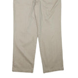 DOCKERS Mens Regular Beige Cotton Blend Trousers W36 L29 Zip Closure