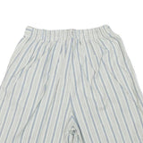 ILIO Womens Shorts White & Blue Striped Casual XXS W24 Cotton Blend