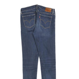 LEVI'S 711 Womens Jeans Blue Slim Skinny Denim Medium W27 L30 Star Embroidered