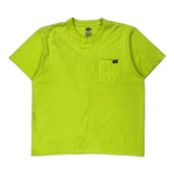 Dickies T-Shirt - 2XL Yellow Cotton Blend
