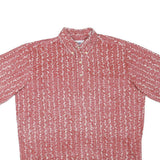 REYN SPOONER Mens Red & White Patterned Shirt M Cotton Blend Button Collar