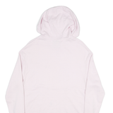 NIKE Mens Pink Hoodie S Cotton Blend Pullover Lightweight Casual Sweatshirt
