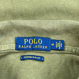 Polo By Ralph Lauren Slim Fit Polo Shirt - Medium Green Cotton