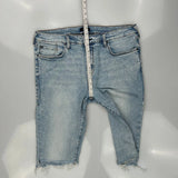 True Religion Denim Shorts - 38W 10L Light Wash Cotton