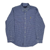 Ralph Lauren Checked Shirt - Large Blue Cotton