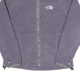THE NORTH FACE Womens Purple & Grey Fleece Jacket S Polyester Blend Zip Up