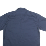 DICKIES Mens Navy Plain Work Shirt XL Cotton Blend Utility Crew Style