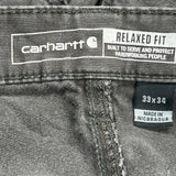 Carhartt Carpenter Pants - 33W 34L Gray Cotton