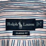 Ralph Lauren Striped Shirt - XL Blue Cotton