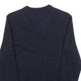 GANT Boys Navy Plain V-Neck Basic Knit Wool Jumper L Classic Stylish Comfort
