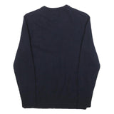 GANT Boys Navy Plain V-Neck Basic Knit Wool Jumper L Classic Stylish Comfort