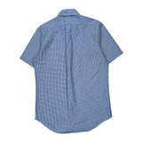Ralph Lauren Checked Short Sleeve Shirt - Small Blue Cotton