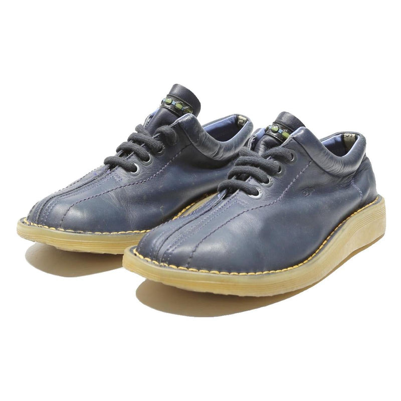 DR MARTENS Casual Mens Leather Lace-Up Shoes Blue UK 6.5 Comfortable Style