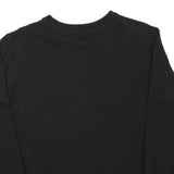 CHAMPION Womens Black Sweatshirt Crew Neck S Cotton Blend Casual Pullover