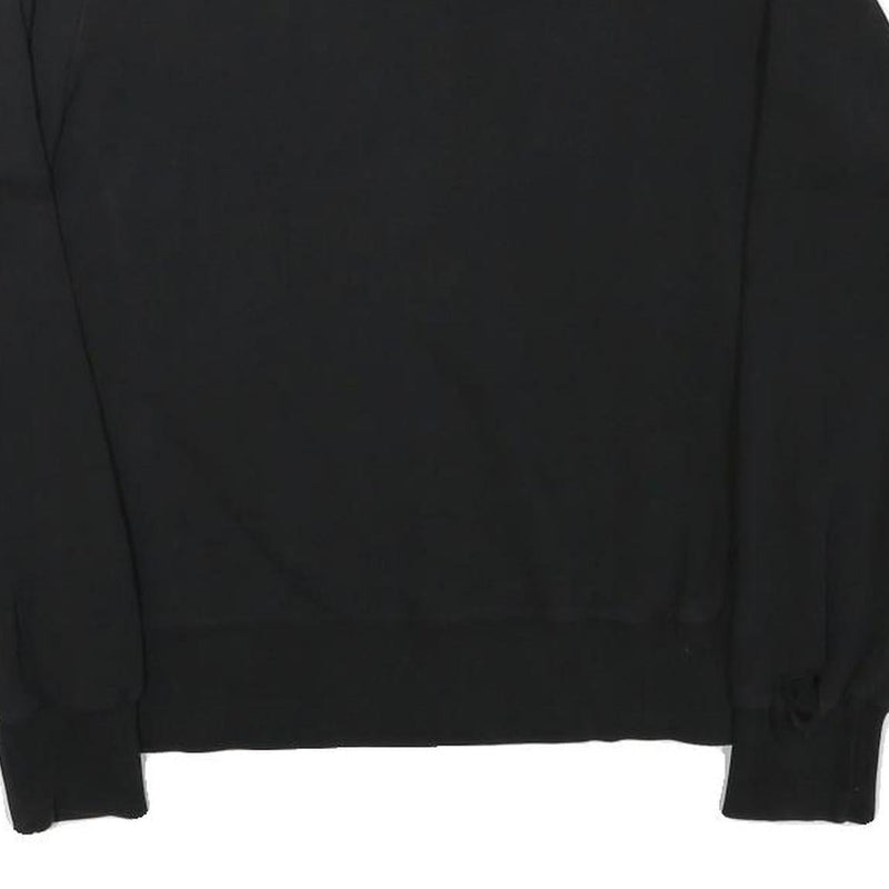 CHAMPION Womens Black Sweatshirt Crew Neck S Cotton Blend Casual Pullover