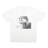 2PAC Mens White Graphic T-Shirt L Short Sleeve Crew Neck Cotton Blend