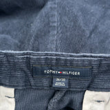 Tommy Hilfiger Cord Trousers - 36″ Waist Navy Corduroy
