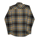 Quiksilver Checked Flannel Shirt - Small Beige Cotton