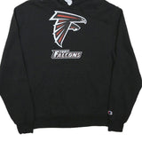 CHAMPION Mens Black Fort Falcons Hoodie M Cotton Blend Drawstring Hooded