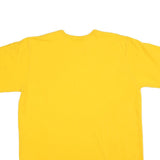CHAMPION Mens Yellow Graphic T-Shirt 2XL Short Sleeve Crew Neck Cotton Blend