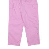 DICKIES Womens Cotton Blend Pink Relaxed Cargo Trousers W28 L27 Comfortable Fit