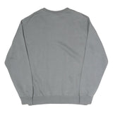 NIKE Mens Grey Crew Neck S Sweatshirt Cotton Blend Logo Pullover Casual
