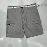 Wrangler Cargo Shorts - 36W 9L Grey Cotton