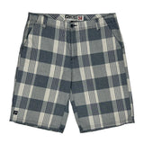Micros Checked Shorts - 36W 11L Grey Polyester