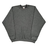 90'S Blank Made In USA Fruit Of The Loom Sweatshirt - XL Grey Cotton Blend