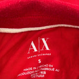 Armani Exchange Polo Shirt - Small Red Cotton