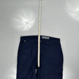 Carhartt Cargo Trousers - 35W 32L Navy Cotton Blend