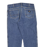 DICKIES Mens Jeans Blue Regular Straight Denim Medium W38 L28 Workwear Zip