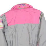 K2 Womens Grey & Pink Outdoor Jacket M Polyester Blend Zip Sports Patch