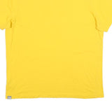 THE NORTH FACE Mens Yellow Cotton T-Shirt XL Short Sleeve Crew Neck Logo Print