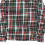 REPLAY Mens Green & Red Check Shirt M Cotton Blend Long Sleeve Casual