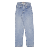 TEDDYS Mens Blue Regular Straight Denim Cotton Light W28 L33 Button Closure