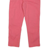 CALVIN KLEIN JEANS Womens Cotton Blend Pink Slim Straight Trousers W30 L25