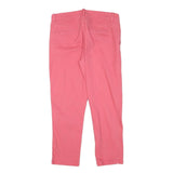CALVIN KLEIN JEANS Womens Cotton Blend Pink Slim Straight Trousers W30 L25