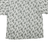 COLUMBIA Mens Grey & White Pattern Shirt M Cotton Blend Casual Button Front