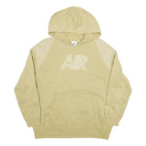 NIKE Mens Beige Air Pullover Hoodie S Cotton Blend Sports Sweatshirt