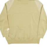 NIKE Mens Beige Air Pullover Hoodie S Cotton Blend Sports Sweatshirt