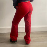 Unbranded Cargo Trousers - 34W UK 14 Red Cotton