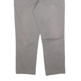 TOMMY HILFIGER Mens Cotton Blend Grey Slim Straight Trousers W36 L26 Casual