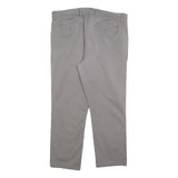 TOMMY HILFIGER Mens Cotton Blend Grey Slim Straight Trousers W36 L26 Casual