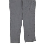 CARHARTT Mens Regular Grey Cotton Blend Trousers W36 L34 Workwear Zip Closure