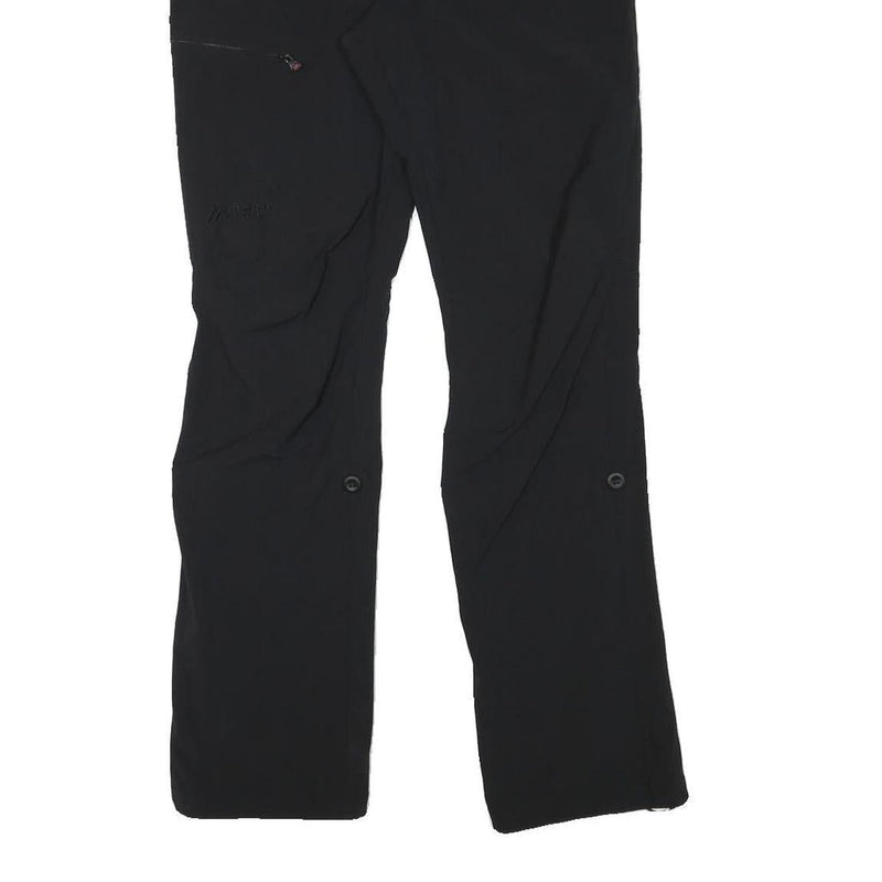 MAIER Mens Black Slim Tapered Trousers W29 L31 Outdoor Zip Closure Performance