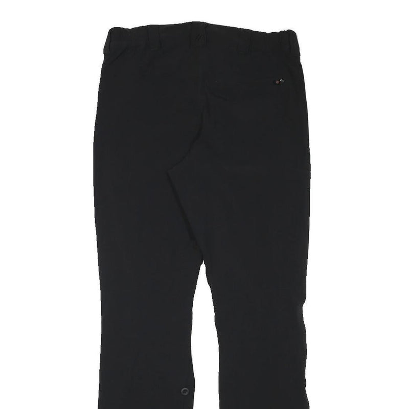 MAIER Mens Black Slim Tapered Trousers W29 L31 Outdoor Zip Closure Performance